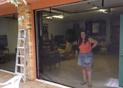 Double Garage Door Screen