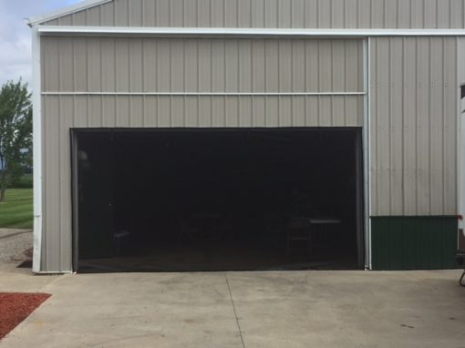 Minimalist 3 Zipper Garage Door Screen 